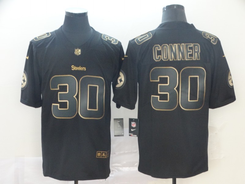 Men's Pittsburgh Steelers #30 James Conner Black Jersey